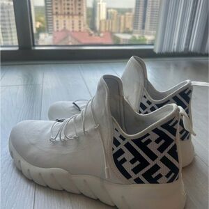 Fendi White and Black Sneakers